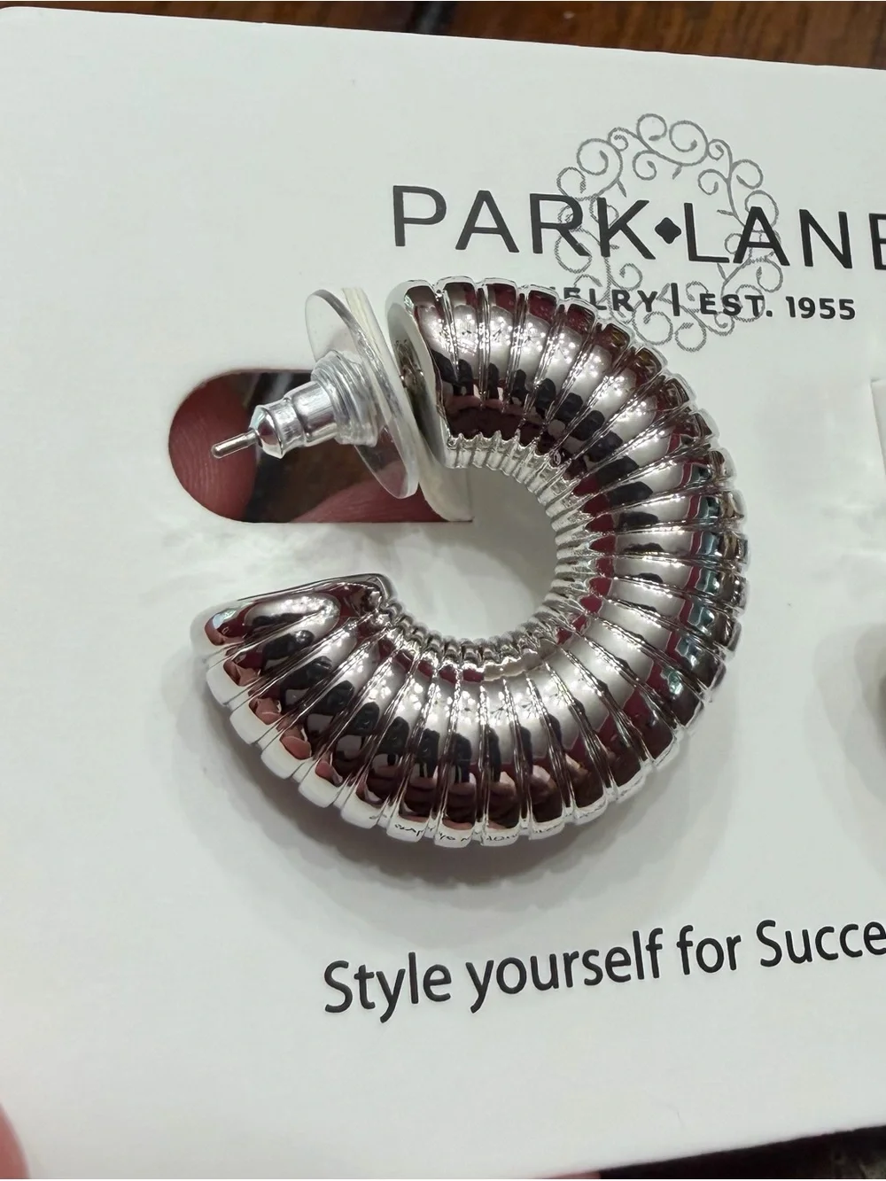 Park Lane chunky silver Hoop - Embraceable collection